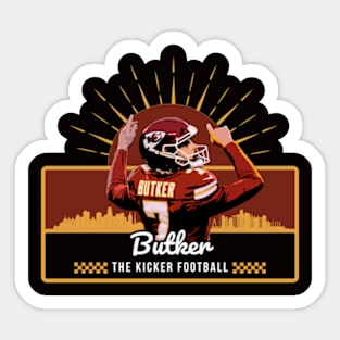 butker the kicker football Sticker